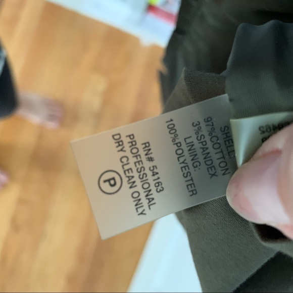 Army Green Calvin Klein Dress size 4 with pockets - Picture 5 of 5